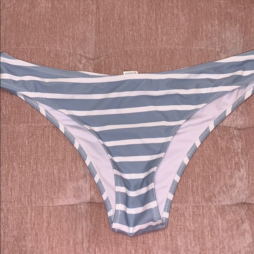 Blue/White Stripe Bikini Bottoms!